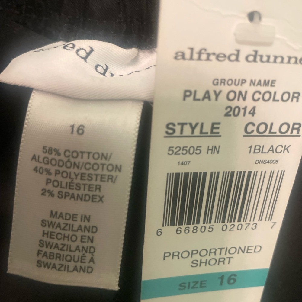 Alfred Dunner Womens 16 Pants, Pull On/ Back Elastic Waistband - Picture 7 of 16